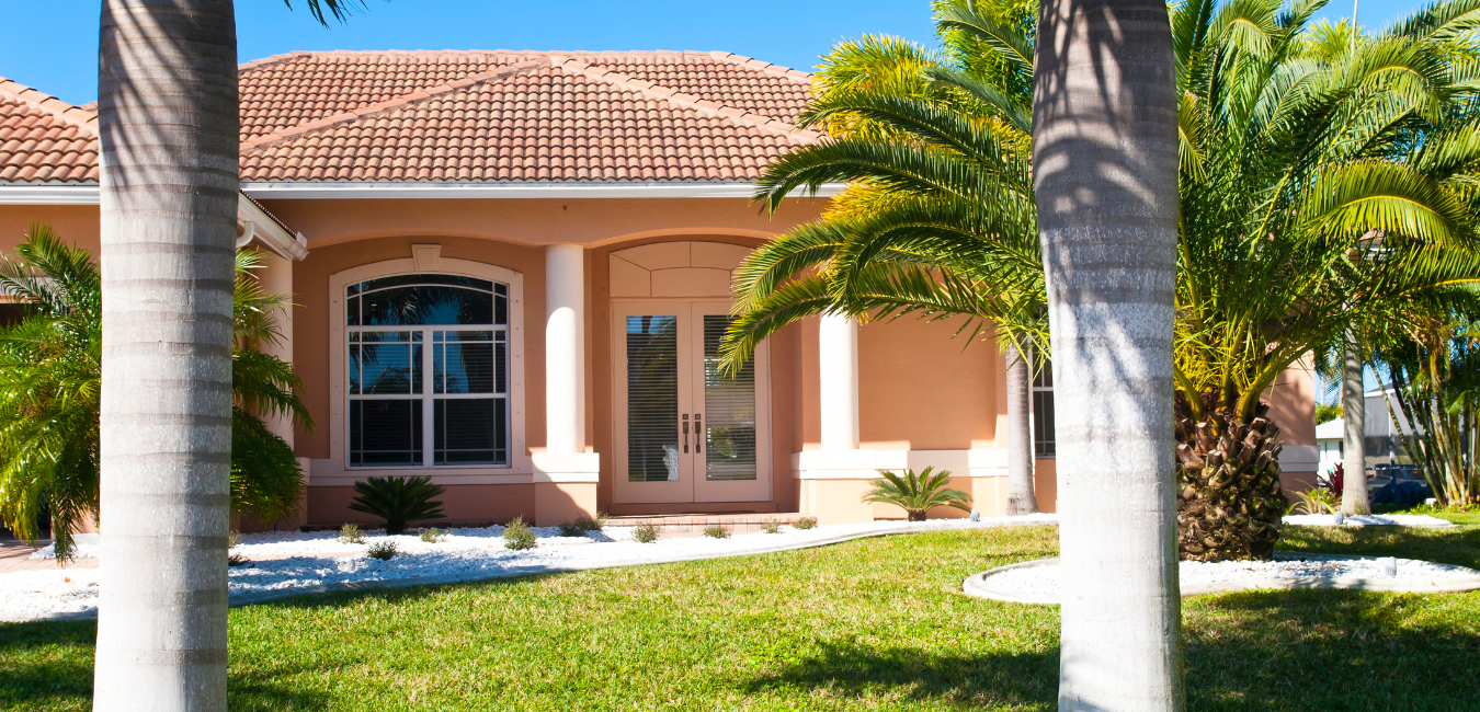 A photo of a Fort Myers home with new tile roofing system